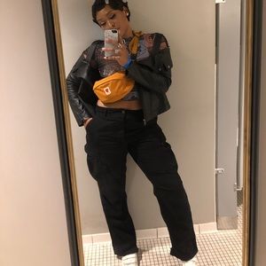 Black slim ling cargos